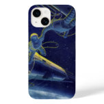 Vintage Science Fiction Astronauts in Outer Space Case-Mate iPhone 14 Case