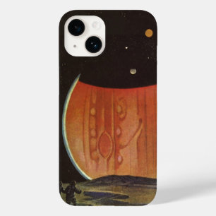 Vintage Science Fiction, Astronauts on Ganymede Case-Mate iPhone 14 Case