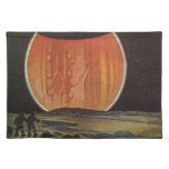 Vintage Science Fiction, Astronauts on Ganymede Cloth Placemat