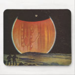 Vintage Science Fiction, Astronauts on Ganymede Mouse Pad