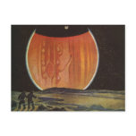 Vintage Science Fiction, Astronauts on Ganymede Postcard