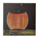 Vintage Science Fiction, Astronauts on Ganymede Tile