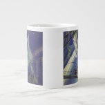 Vintage Science Fiction Astronauts on Rocket Ship Giant Coffee Mug