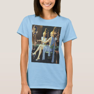 Vintage Science Fiction Beauty Salon Spa Manicures T-Shirt
