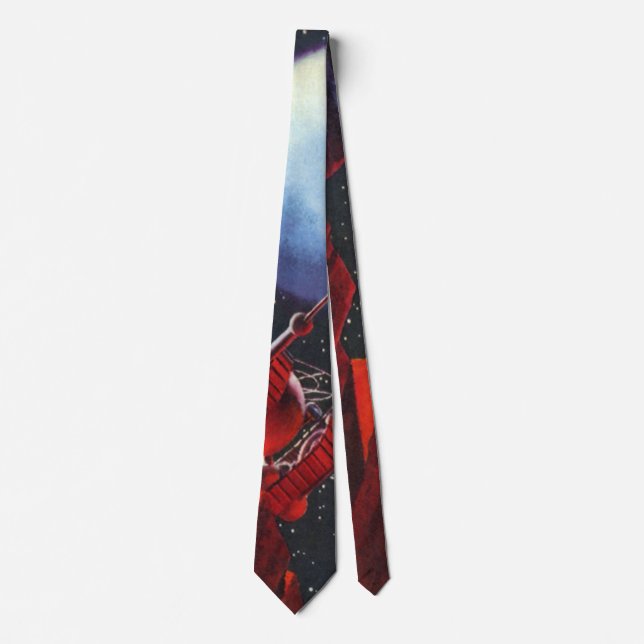 Vintage Science Fiction, Canyon Space Moon Rover Tie (Front)
