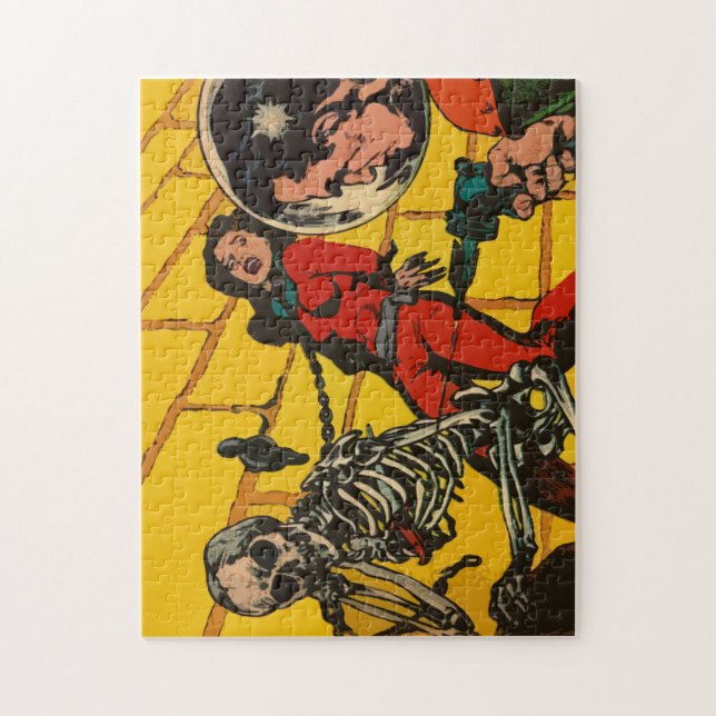 Vintage Science Fiction Comic Art Jigsaw Puzzle (Vertical)