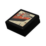 Vintage Science Fiction Cruise Ship Helicopter Keepsake Box