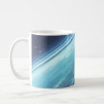 Vintage Science Fiction, Earth at Night with Stars Coffee Mug