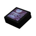 Vintage Science Fiction Earth Rover Aliens on Moon Gift Box