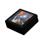 Vintage Science Fiction Foreign Planet with Aliens Gift Box