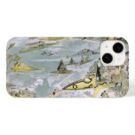 Vintage Science Fiction Futuristic Cars, Taxi Cabs Case-Mate iPhone 14 Case
