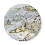 Vintage Science Fiction Futuristic Cars, Taxi Cabs Magnet