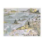 Vintage Science Fiction Futuristic Cars, Taxi Cabs Postcard