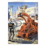 Vintage Science Fiction Futuristic City Alien Wars