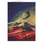 Vintage Science Fiction, Futuristic City on Moon
