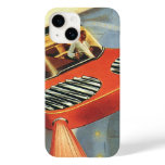Vintage Science Fiction Futuristic Flying Car Case-Mate iPhone 14 Case