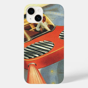 Vintage Science Fiction Futuristic Flying Car Case-Mate iPhone 14 Case
