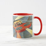 Vintage Science Fiction Futuristic Flying Car Mug
