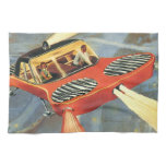 Vintage Science Fiction Futuristic Flying Car Towel