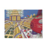 Vintage Science Fiction, Futuristic New York City Doormat