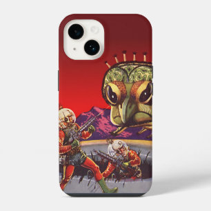 Vintage Science Fiction Giant Centipede Insect War iPhone 14 Case