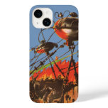 Vintage Science Fiction HG Wells War of the Worlds Case-Mate iPhone 14 Case