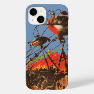 Vintage Science Fiction HG Wells War of the Worlds Case-Mate iPhone 14 Case