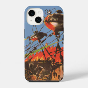 Vintage Science Fiction HG Wells War of the Worlds iPhone 14 Case