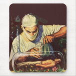 Vintage Science Fiction, Laboratory Mad Scientist Mouse Pad