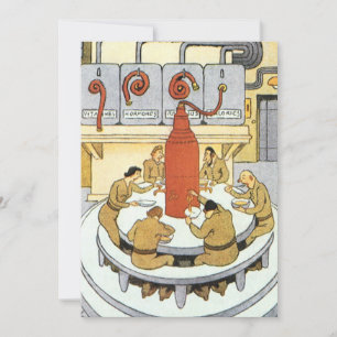 Vintage Science Fiction, Labratory Scientists Eat