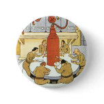 Vintage Science Fiction, Labratory Scientists Eat Button