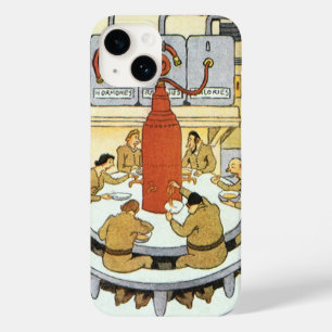 Vintage Science Fiction, Labratory Scientists Eat Case-Mate iPhone 14 Case