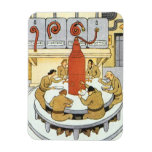 Vintage Science Fiction, Labratory Scientists Eat Magnet