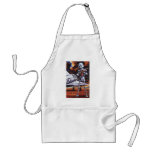 Vintage Science Fiction Military Robot Soldiers Adult Apron