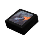 Vintage Science Fiction, Moon Rocket Blasting Off Gift Box