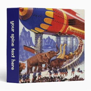 Vintage Science Fiction, Noah's Ark Wild Animals 3 Ring Binder