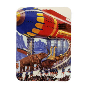 Vintage Science Fiction, Noah's Ark Wild Animals Magnet