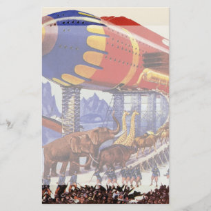 Vintage Science Fiction, Noah's Ark Wild Animals Stationery