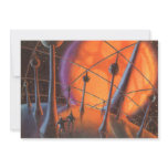 Vintage Science Fiction, Orange Sun and Aliens Cards