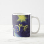 Vintage Science Fiction Orbiting Space Station Coffee Mug