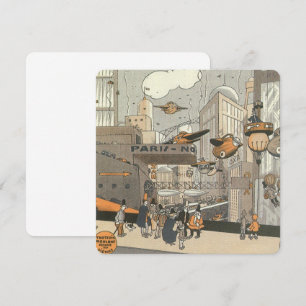 Vintage Science Fiction, Paris, France Invitation