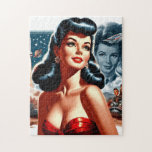 Vintage Science Fiction Pin-up Jigsaw Puzzle<br><div class="desc">Vintage Science Fiction Pin-up</div>