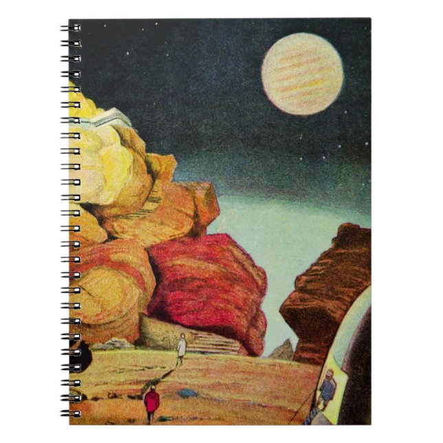 Vintage Science Fiction Quarry Planet Travelers Notebook (Front)