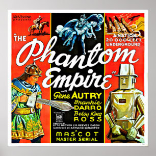 Vintage Science Fiction Robot Phantom Empire Poster