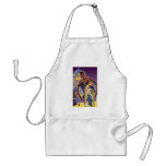 Vintage Science Fiction Robot with Laser Beam Eyes Adult Apron