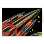 Vintage Science Fiction Rocket Ship by Space Stars