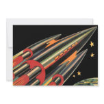 Vintage Science Fiction Rocket Ship by Space Stars