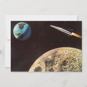 Vintage Science Fiction, Rocket Ship Over the Moon