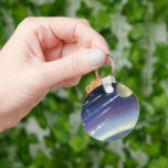 Vintage Science Fiction Rockets in Space by Planet Keychain