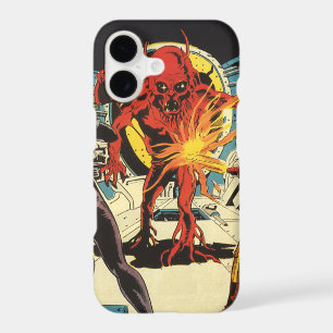 Vintage Science Fiction, Sci Fi Alien Attacking iPhone 17 Case